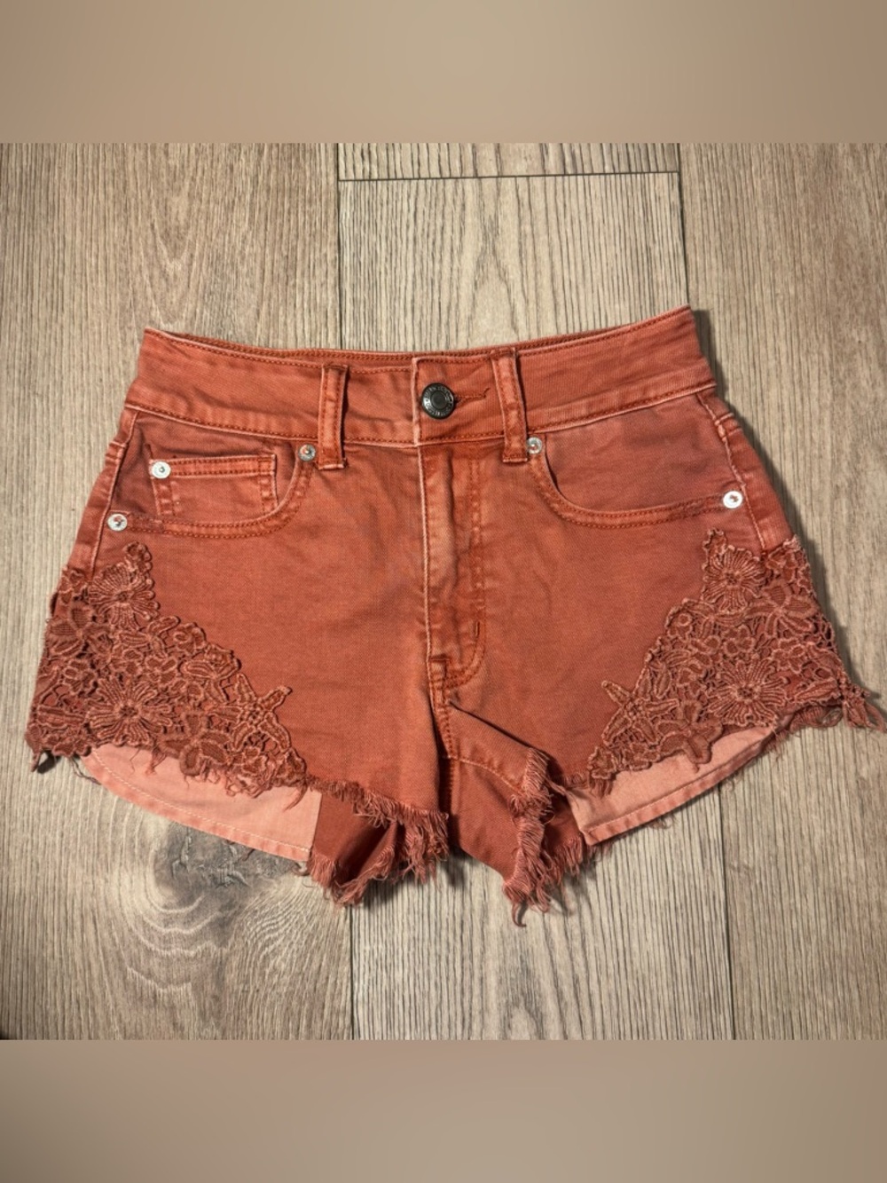 American Eagle Rust Shorts
